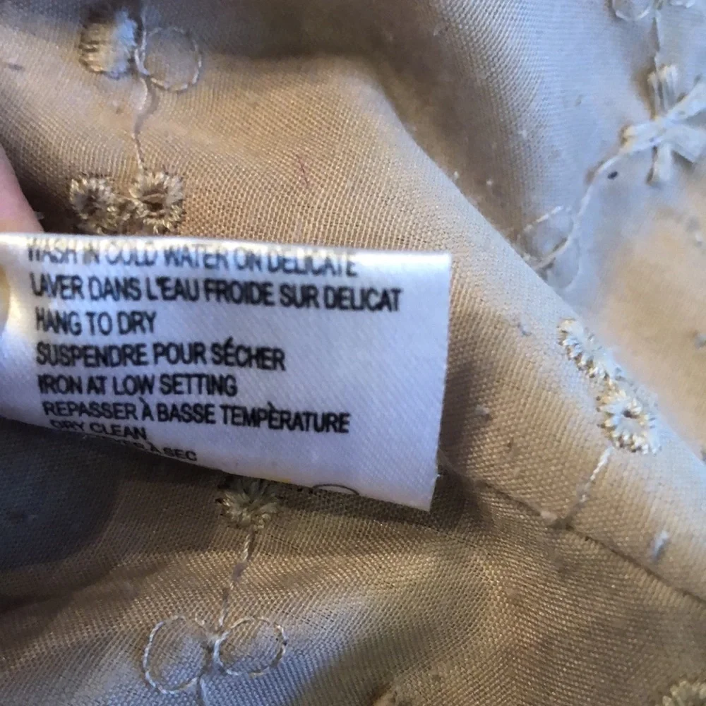 🌻Wet Seal Corduroy embroidered bohemian fringe snap close eyelet lined jacket - Picture 12 of 16